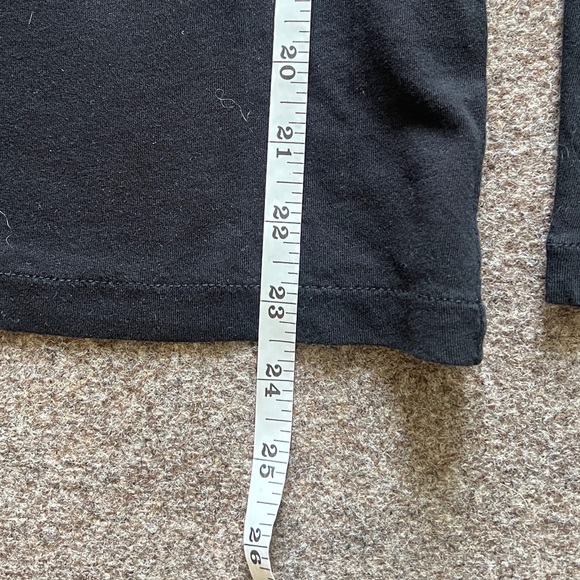 J Crew Black Turtleneck Long Sleeve Shirt Top Women’s XXS Base Layer 100% Cotton - Picture 9 of 11